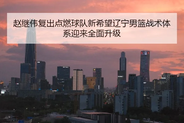 赵继伟复出点燃球队新希望辽宁男篮战术体系迎来全面升级